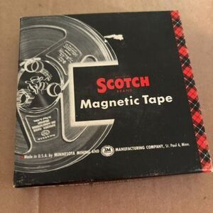 Scotch No. 111 A-6 Magnetic Tape Plastic 1/4” x 600 Ft.